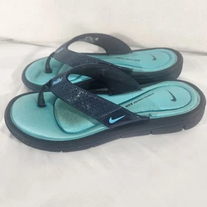 Sandalias Nike Comfort Plantilla 354925-444 Azul Chanclas Tanga Para Mujer Talla 7 EE. UU. - Imagen 1 de 10