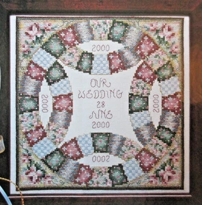 Millennium Hochzeit - Magazin Kreuzstichmuster - Ring Quilt Block - Bild 1 von 1