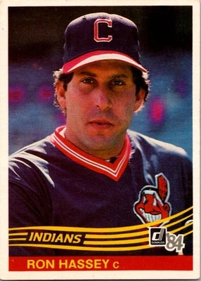 Ron Hassey 1984 Donruss #460 Cleveland Indians - Image 1 of 2