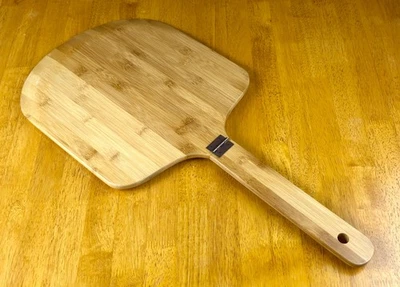 Tabla de cortar de bambú plegable con bisagras para pizza/cáscara de pan espátula de madera nueva sin caja Foto 1 de 4