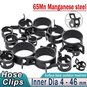 Self Clamping Spring Hose Clips Carbon Steel Clamps Sealing Radiator Heater OEM - Picture 1 of 33
