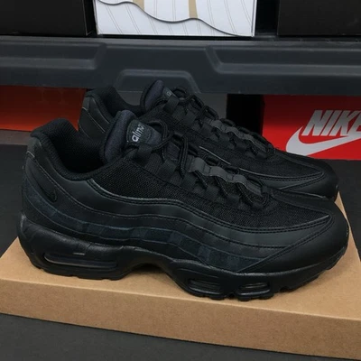 Nike Air Max 95 Essential Triple Black Shoes CI3705-001 Men's Sizes - Image 1 of 4