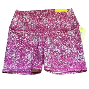 ALL IN MOTION Bike Shorts, Girls L, Purple - Picture 1 of 7