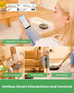 Aspirateur Robot Laveur T8, 4500Pa Aspiration Puissante, Contrôle avec App/Alexa - Bild 1 von 7
