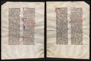 Missal Manuscript Vellum 1450 - CLXXXV - Picture 1 of 1