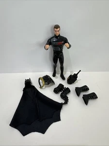 Tuta vintage Bruce Wayne cambio rapido 1990 Kenner il cavaliere oscuro completa - Foto 1 di 19