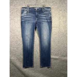 BKE Derek 40L Denim Jeans Straight Leg Blau Distressed Wash Herrenbekleidung - Bild 1 von 10