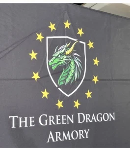 The Green Dragon Armory Banquet Table Cloth 8' Black 30"x96"x29" Open Back - Picture 1 of 4