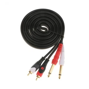 Câble audio pour instrument, câble mâle 6,5 mm vers RCA mâle pour - Afbeelding 1 van 21