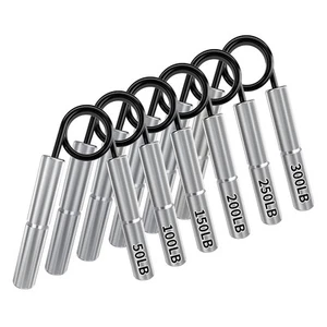 Grip Strength Trainer 6 Pack,50LB-300LB Metal Hand Grip Strengthener, Great W... - Picture 1 of 8