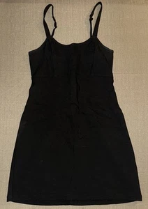 Hollister Women’s Small S Solid Black Straps Dress Slim Fitting Side Zipper - Picture 1 of 4