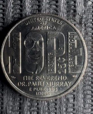 2024 D Hope USA Quarter Error with 'In Cod We Trust' Reverend Dr. Pauli Murray - Image 1 of 2
