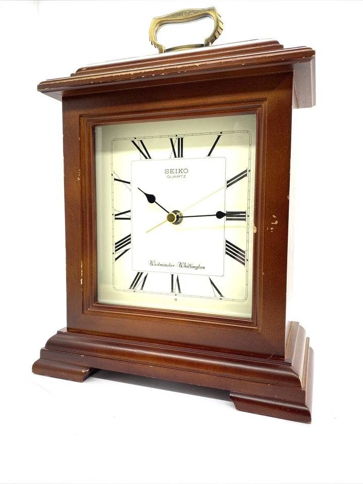 Reloj Seiko Mina Abrigo QXJ102BCHA Westminster Cuarto de Hora Número Romano Cereza Foto 1 de 4