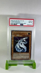 Yu‑Gi‑Oh! Cyber Drache CRV‑DE015 1. Auflage Deutsch Ultimate Rare PSA 8 - Bild 1 von 2