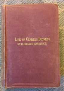 Vtg LIFE OF CHARLES DICKENS R. Shelton Mackenzie 1st Edition 1870 - Picture 1 of 13