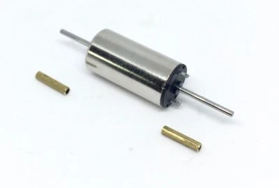 TRAMFABRIEK 8mm x 16mm Glockenanker motor 12V + 2 Stück 7x1,5 mm Wellenadapters