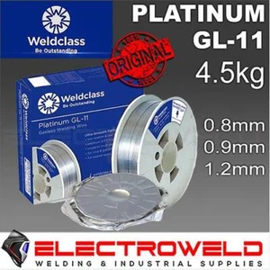 5kg WELDCLASS Platinum E71T-11 GL-11 Gasless MIG Welding Wire, Mild Steel Spool