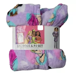 NEW Character Girl's 3-Piece Super Soft Hooded Robe & Pajama Set Medium (8) - Picture 1 of 2