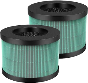 2 Pcs Upgraded True HEPA Replacement Filter for AROEVE MK01 MK06 Kloudi DH-JH01 - Picture 1 of 12