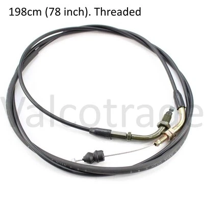 Throttle Accelerator Cable fits Chinese 50cc 125cc GY6 scooters (Threaded Type) - Image 1 of 2