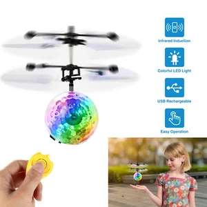 Toys for Boys Girls Flying Ball LED 3 4 5 6 7 8 9 10 11 Years Old Kids Xmas Gift - Picture 1 of 12