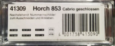 BUSCH 41309 Horch 853 Cabrio geschlossen - scala H0 - Immagine 1 di 4