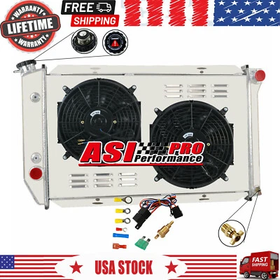 Aluminum Radiator Shroud Fan For 72-79 Lincoln Mark V V8 Ford LTD II Ranchero - Image 1 of 4