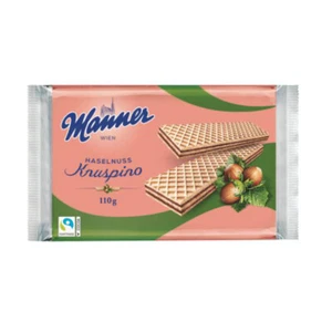 Manner Knuspino Haselnusswaffeln mit Haselnusscremefüllung 110g - Bild 1 von 1