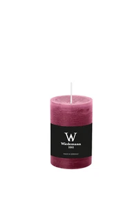 4 velas rústicas 190x68mm color cardinal velas coloreadas velas Wiedemann - Imagen 1 de 4