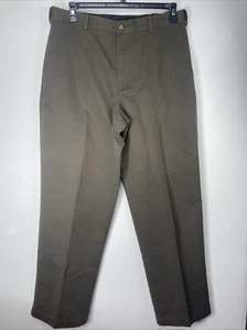 Dockers D4 Mens Pants Relaxed Chinos Dress Slacks Brown 34x32 - Picture 1 of 9