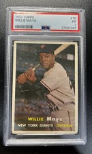 1957 Topps Willie Mays #10 PSA 1 Giants PMJS
