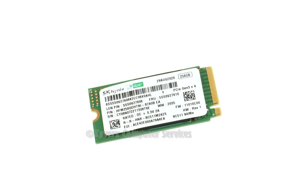 SSS0V27608 HFM256GDHTNI-87A0B GENUINE LENOVO SSD 256GB 3 15IIL05 81WE (A)(CA22) - Image 1 of 2