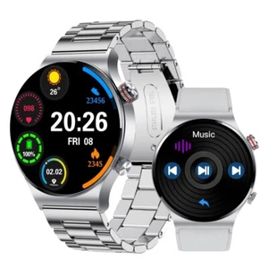 Smartwatch Męski zegarek na rękę NFC Pulsometr Krokomierz Zegarek fitness Odtwarzacz muzyki - Zdjęcie 1 z 14