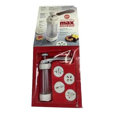 Prensa de galletas Wilton Max ver a través de barril varilla de acero inoxidable 12 discos B2 Foto 1 de 4