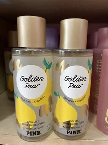 VICTORIA'S SECRET PINK GOLDEN PEAR BODY MIST 8.4 FL OZ (SET OF 2) - Picture 1 of 2