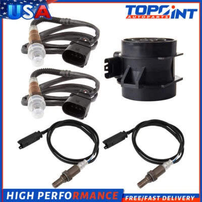 4X Oxygen o2 02 Sensor and Mass Airflow Sensor for 2004-2005 BMW 325i 325Ci - Image 1 of 4