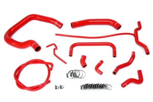 HPS Red Silicone Radiator + Heater Hose Kit Coolant OEM Replacement 57-1661-RED - Picture 1 of 2
