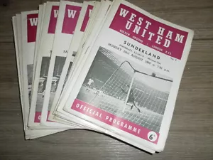 PROGRAMAS DOMÉSTICOS WEST HAM UNITED 1965 -7 ELIGE DE LA LISTA - Imagen 1 de 1
