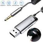 Wireless USB Bluetooth 3.5mm AUX Audio Stereo Home Car Receiver Adapter Cable US