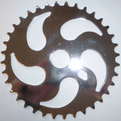 STEEL "CHROME" 36 TOOTH BMX BICYCLE CHAIN RING PARTS 709 - Image 1 of 2