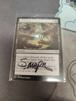 1x Signed Dark Deal Magic The Gathering Uncommon - Image 1 of 2