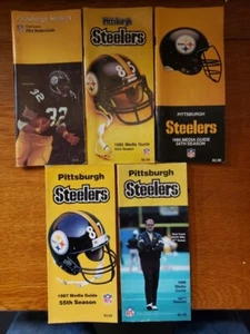 1984, 1985, 1986, 1987, 1988 Pittsburgh Steelers Media Guides - Picture 1 of 2