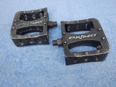 Primo Tenderizer BMX Mountain Bike Platform Pedals Black Vintage Pr1mo 9/16 - Image 1 of 3