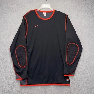 Vintage Nike Team Goalkeeper Football Jersey Mens XL Black Red Goalie 90s Y2K - Picture 1 of 10