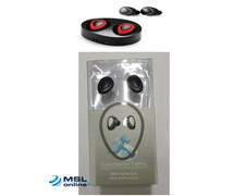 Free Stereo Twins Bluetooth Wireless v4.1 In-Ear Headset with Mic - Black