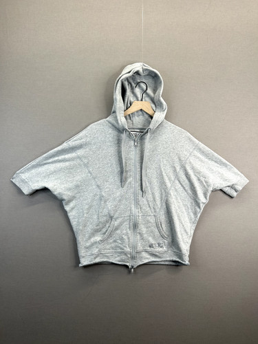 UNDERCOVER Victoria Sport maglione donna grigio con cappuccio e coulisse taglia S "