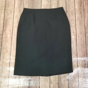 Kim Rogers Pencil Skirt Womens 8 Black Knee Length Solid Lined Business wear  - Picture 1 of 9