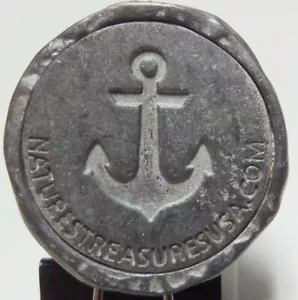 Vintage NATURESTREASURESUSA.COM Medaille Kreuz sieht aus wie eine alte Piratenmünze (B15) - Bild 1 von 3