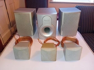 Wharfedale Subwoofer & 5x Speakers Surround Speakers For Stereo HiFi DVD CD MP3 - Picture 1 of 9