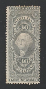 Scott # R51c, Used, F, 30¢ Foreign Exchange, Gray, Light CDS Cancels - Picture 1 of 2